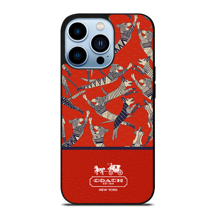 COACH NEW YORK DOG PARTY iPhone 13 Pro Max Case Cover
