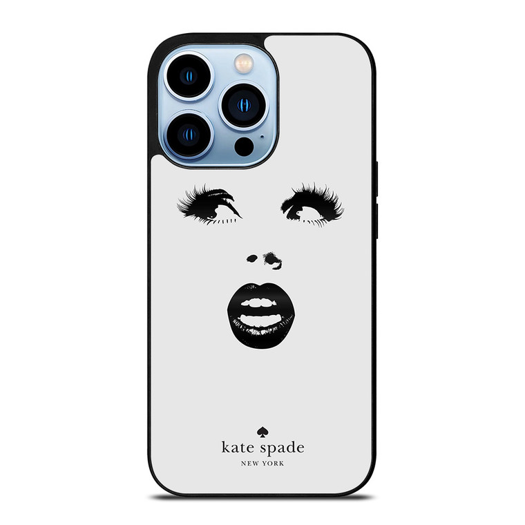 KATE SPADE BLACK WHITE FACE iPhone 13 Pro Max Case Cover