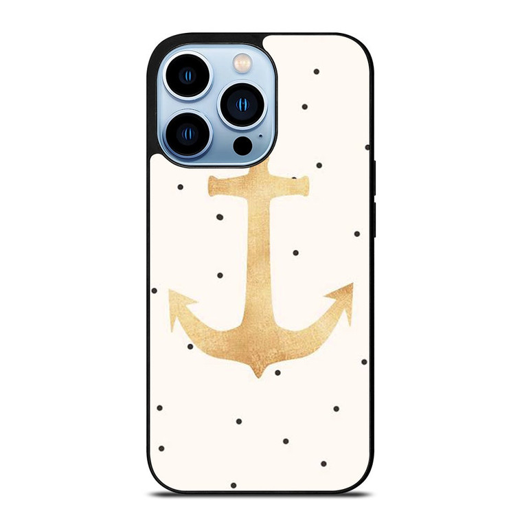 NAUTICAL ANCHOR POLKADOT iPhone 13 Pro Max Case Cover