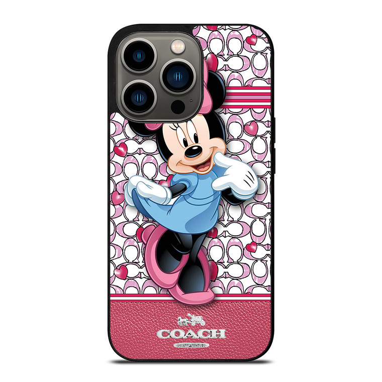 COACH MINNIE MOUSE PINK PATTERN iPhone 13 Pro Case Cover