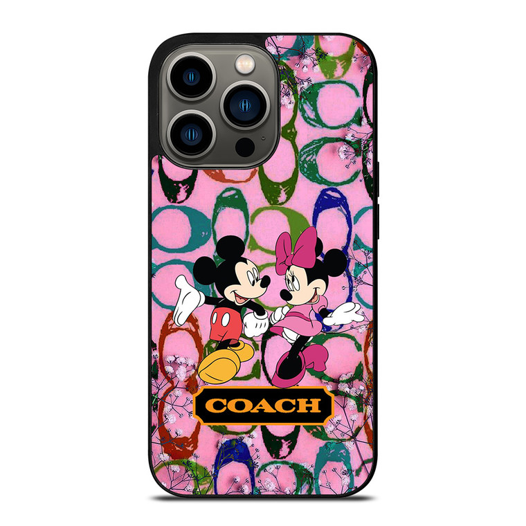 COACH PINK MICKEY MINNIE iPhone 13 Pro Case Cover