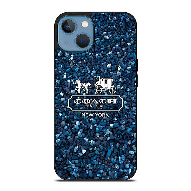 COACH NEW YORK BLUE STONE iPhone 13 Case Cover
