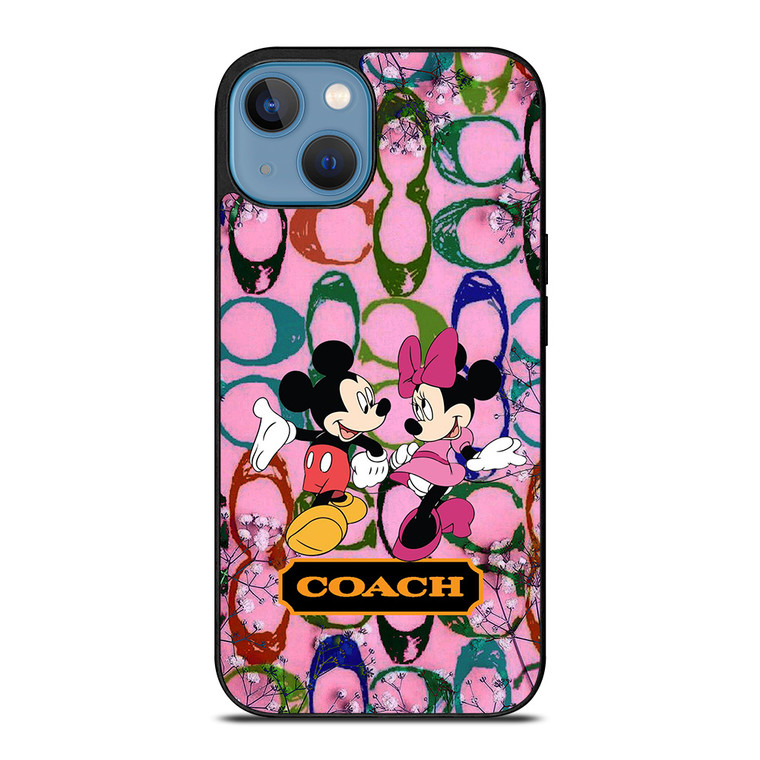 COACH PINK MICKEY MINNIE iPhone 13 Case Cover