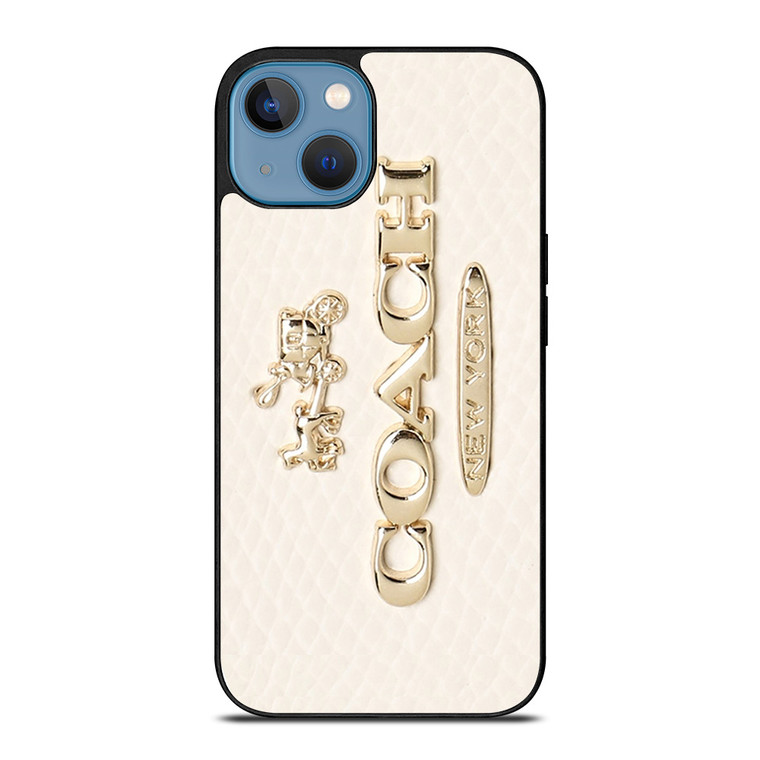 COACH PINK PATTERN MATE iPhone 13 Case Cover