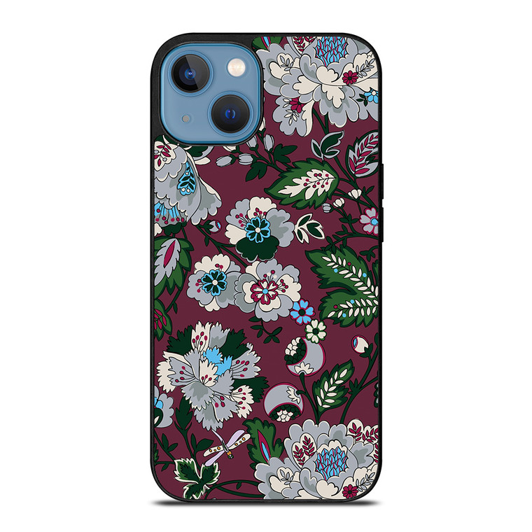 VERA BRADLEY BORDEAUX BLOOMS iPhone 13 Case Cover