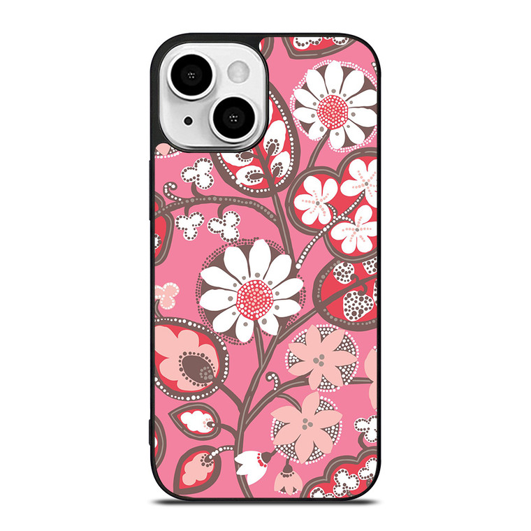 BLUSH PINK VERA BRADLEY PRINT iPhone 13 Mini Case Cover