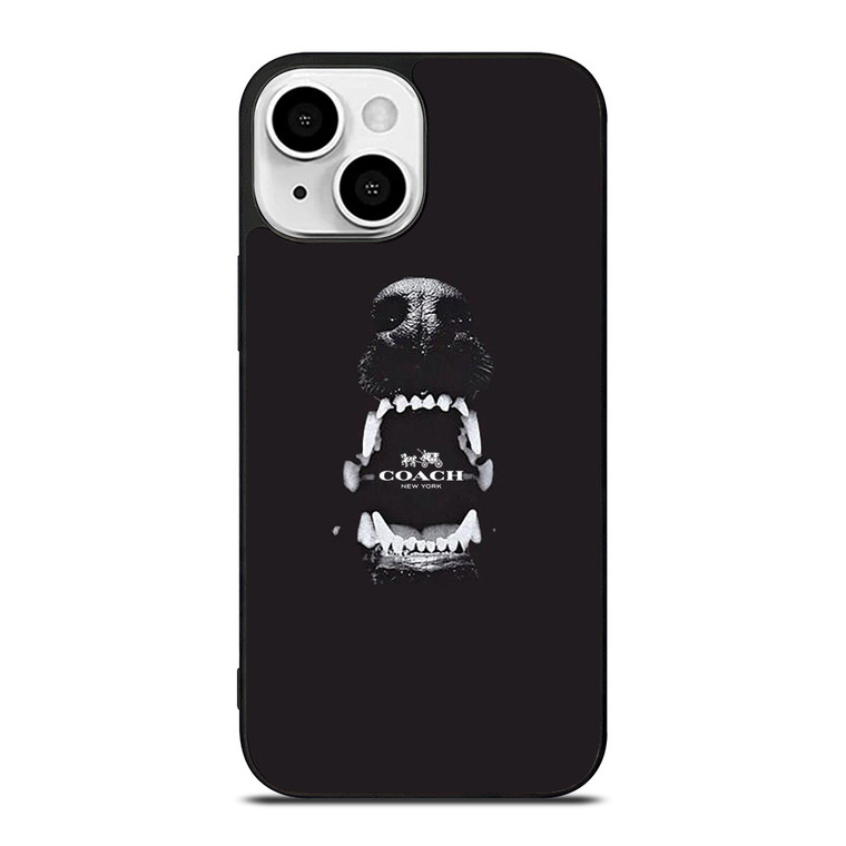COACH NEW YORK LOGO DOG iPhone 13 Mini Case Cover