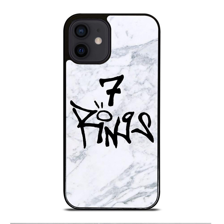 7 RINGS ARIANA GRANDE MARBLE iPhone 12 Mini Case Cover