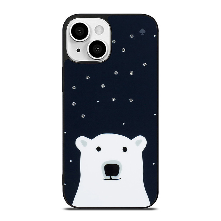 KATE SPADE SPARKLE POLLAR BEAR iPhone 13 Mini Case Cover