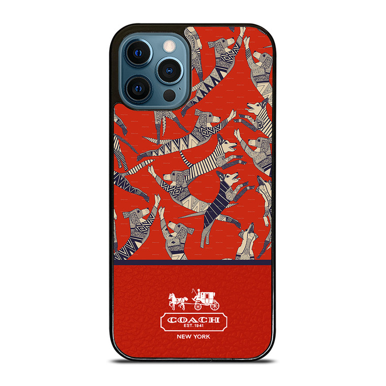 COACH NEW YORK DOG PARTY iPhone 12 Pro Max Case Cover
