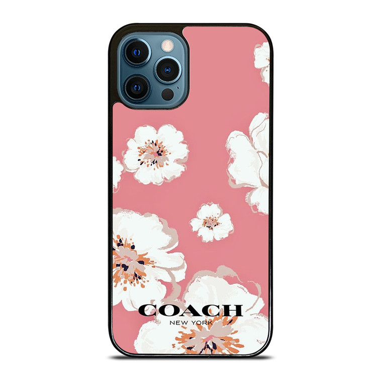 COACH NEW YORK PINK FLOWER iPhone 12 Pro Max Case Cover