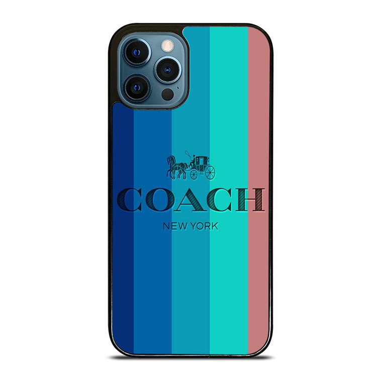 COACH NEW YORK STRIPES iPhone 12 Pro Max Case Cover