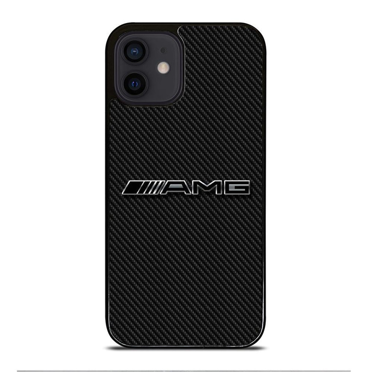 AMG MERCEDES BENZ LOGO CARBON iPhone 12 Mini Case Cover