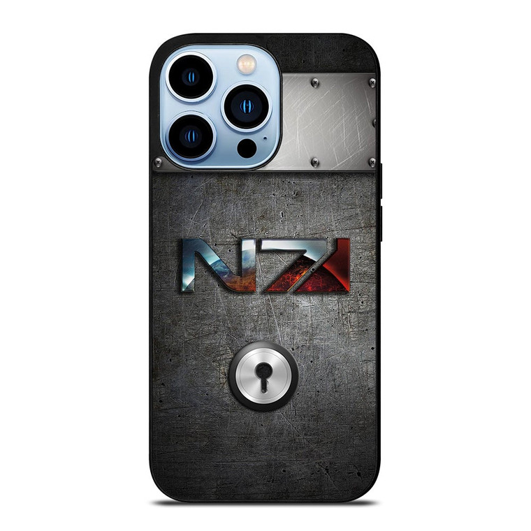 N7 MASS EFFECT METAL LOGO iPhone 13 Pro Max Case Cover