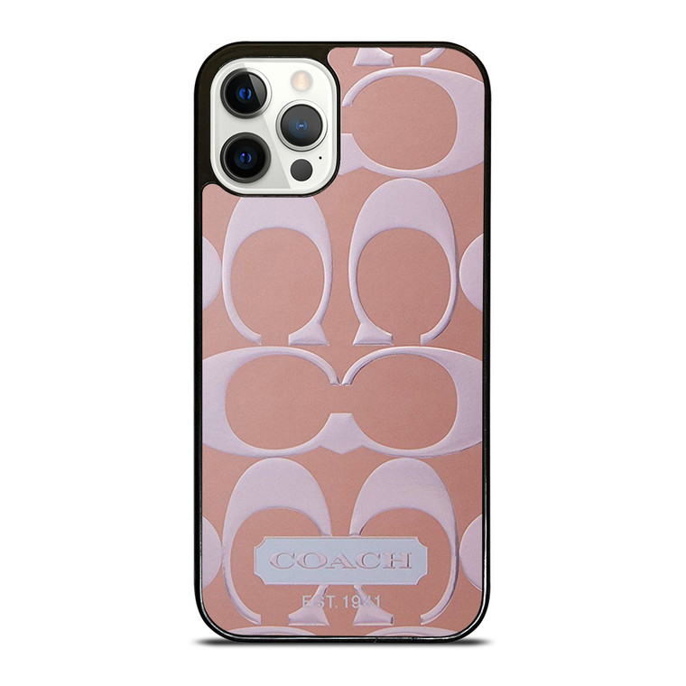 COACH NEW YORK PINK PATTERN iPhone 12 Pro Case Cover