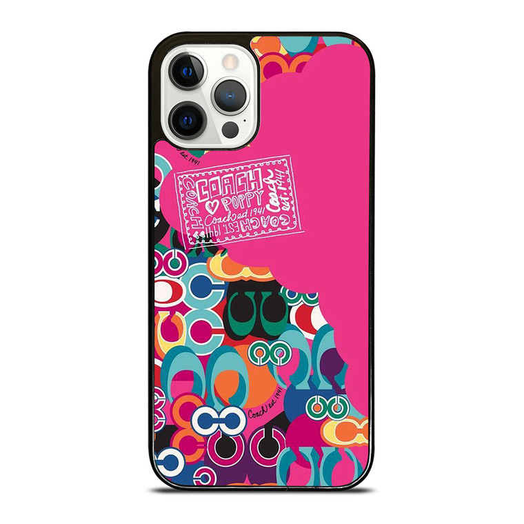 COACH NEW YORK POPPY COLOR FULL iPhone 12 Pro Case Cover