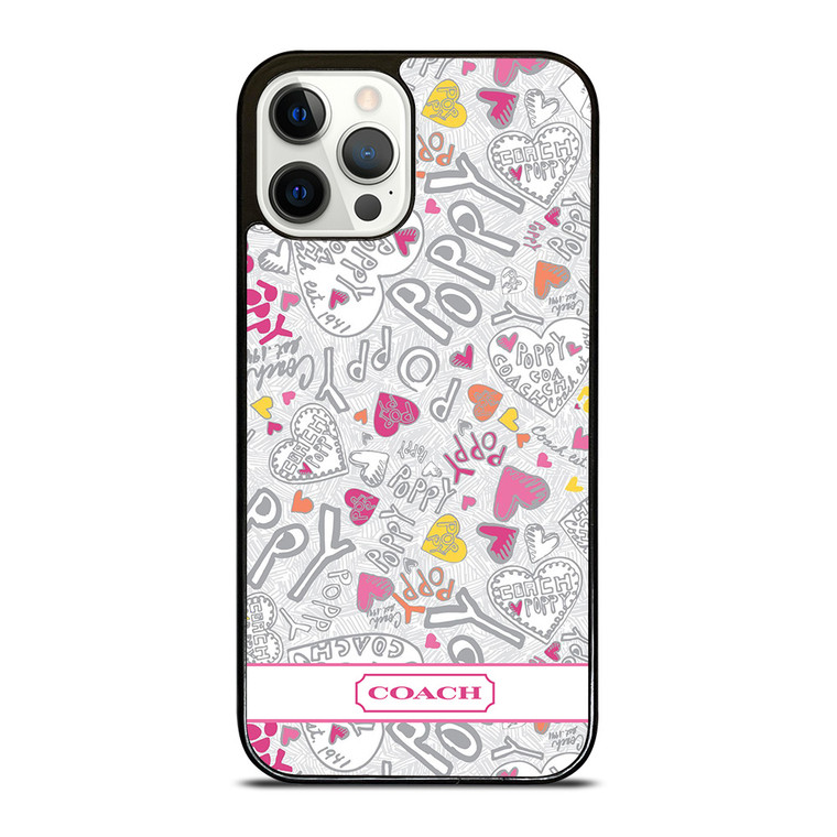 COACH POPPY COLOR iPhone 12 Pro Case Cover