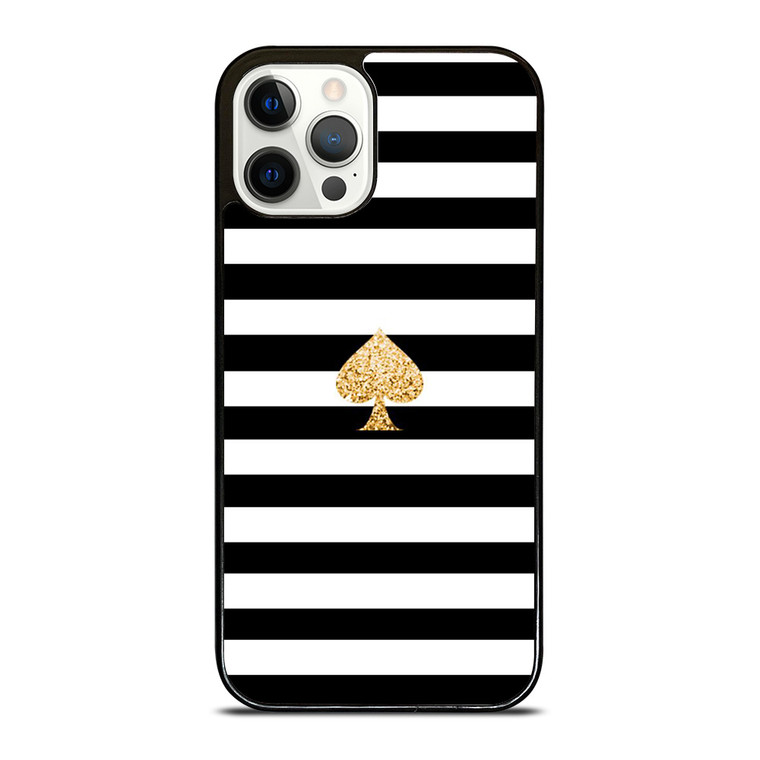 KATE SPADE GOLD AND STRIPES iPhone 12 Pro Case Cover