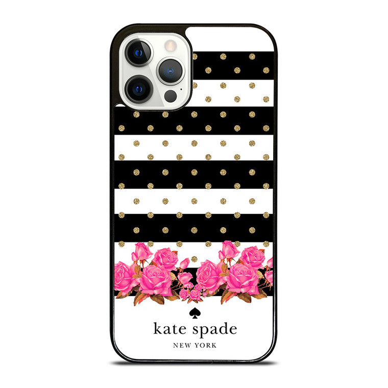 KATE SPADE NEW YORK FLORAL POLKADOTS iPhone 12 Pro Case Cover