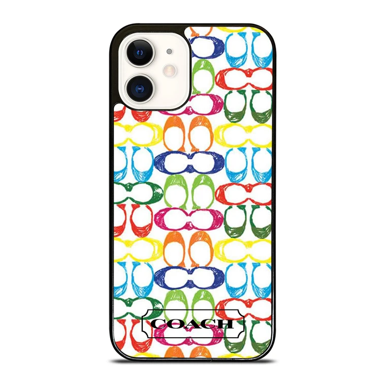 COACH NEW YORK COLORFUL 2 iPhone 12 Case Cover