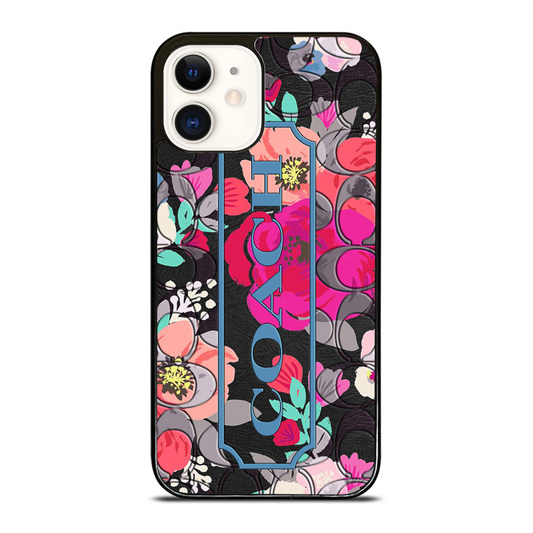 COACH NEW YORK FLOWER iPhone 12 Case Cover