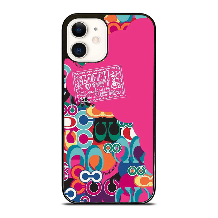 COACH NEW YORK POPPY COLOR FULL iPhone 12 Case Cover