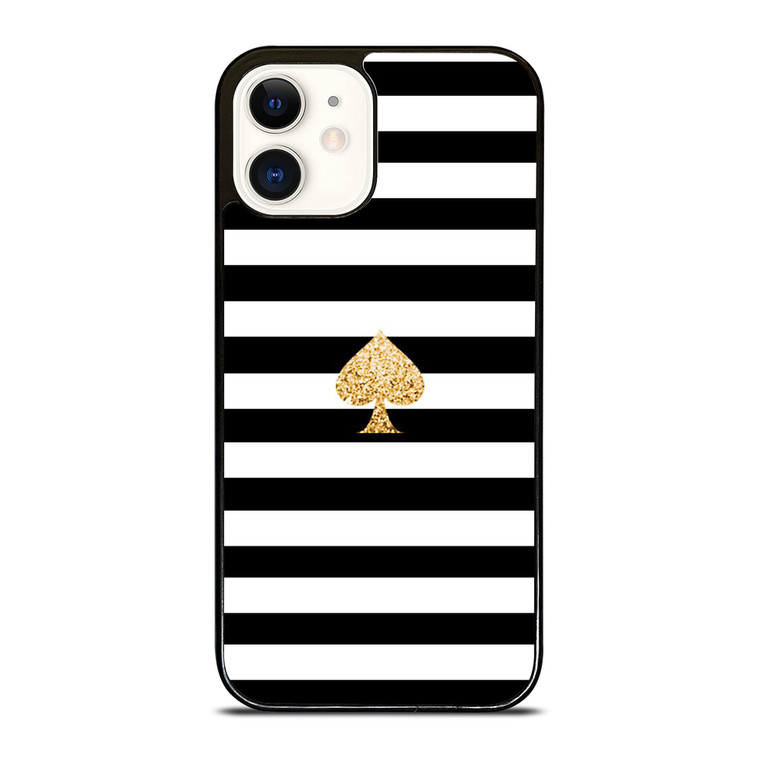 KATE SPADE GOLD AND STRIPES iPhone 12 Case Cover