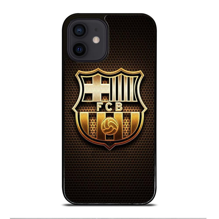 BARCELONA FC GOLD LOGO iPhone 12 Mini Case Cover