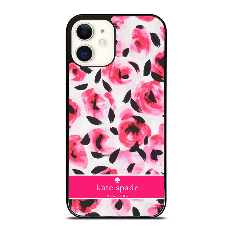 KATE SPADE NEW YORK PINK ROSE iPhone 12 Case Cover