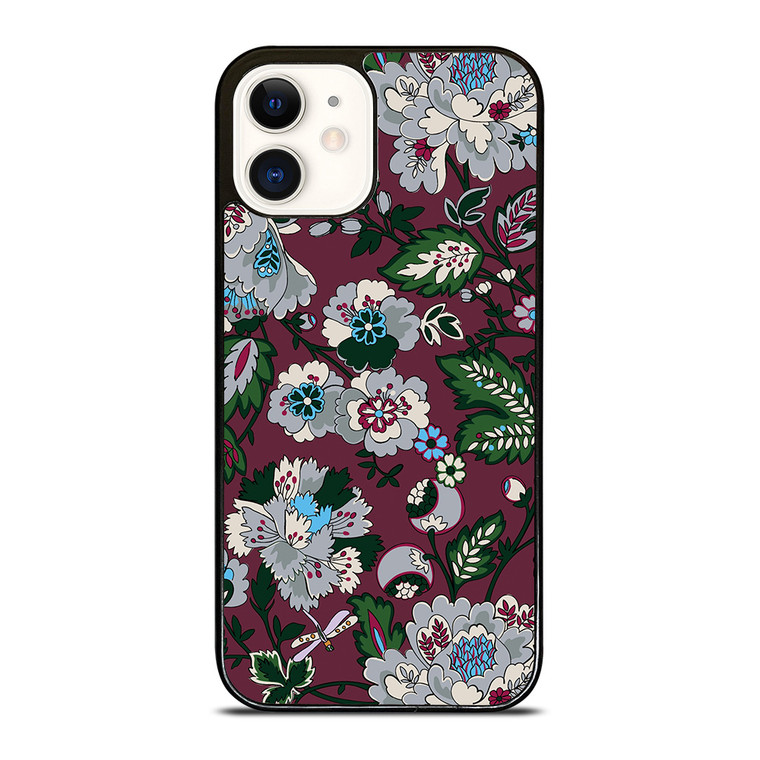 VERA BRADLEY BORDEAUX BLOOMS iPhone 12 Case Cover