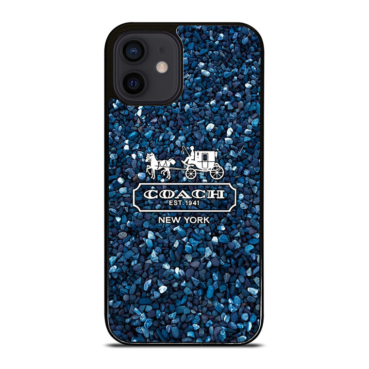 COACH NEW YORK BLUE STONE iPhone 12 Mini Case Cover