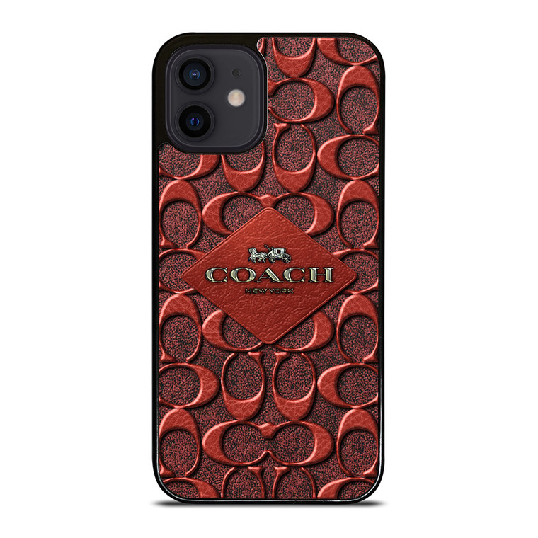 COACH NEW YORK BROWN 2 iPhone 12 Mini Case Cover