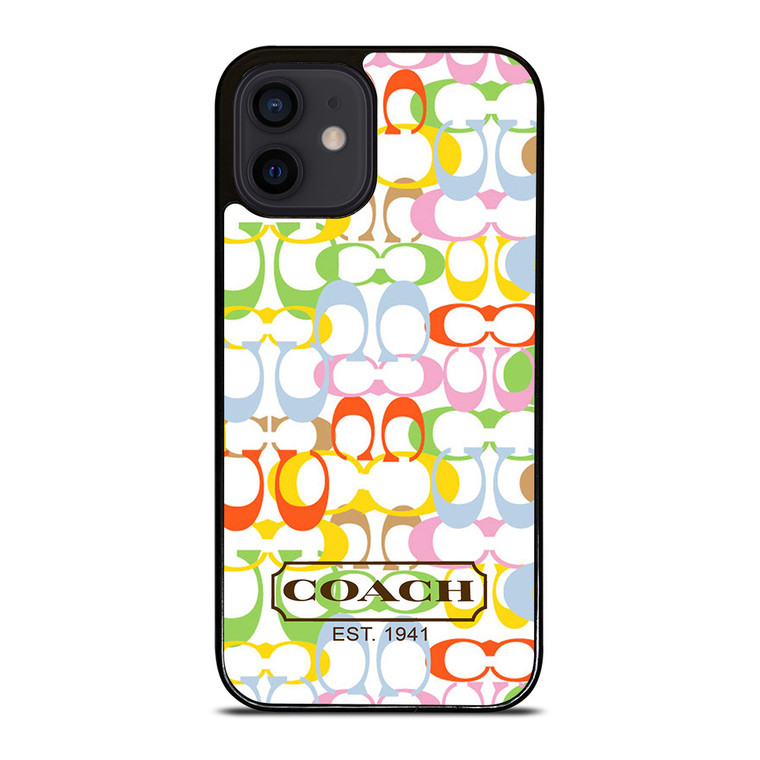 COACH NEW YORK COLORFUL iPhone 12 Mini Case Cover
