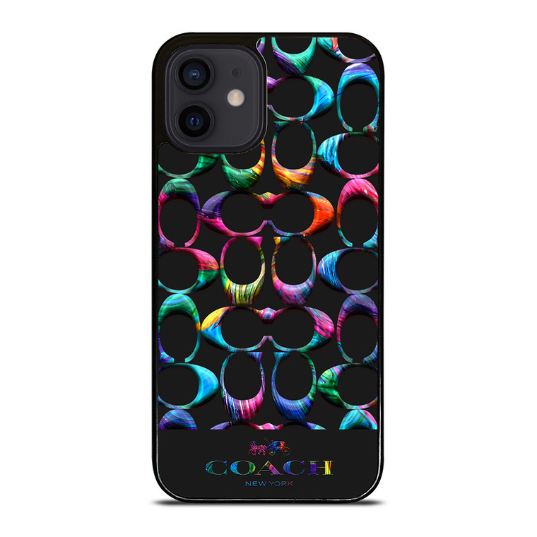 COACH NEW YORK RAINBOW 2 iPhone 12 Mini Case Cover
