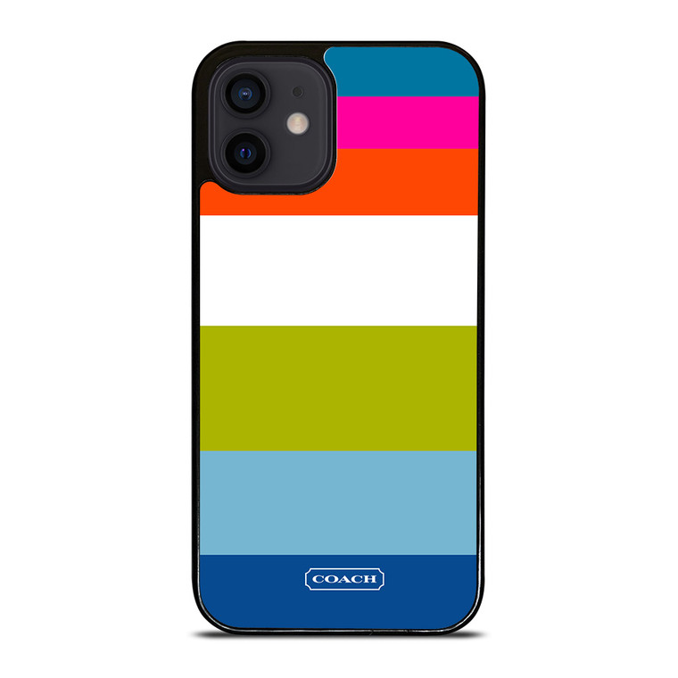 COACH NEW YORK STRIPE 2 iPhone 12 Mini Case Cover