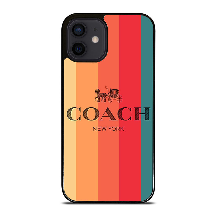 COACH NEW YORK STRIPES 2 iPhone 12 Mini Case Cover