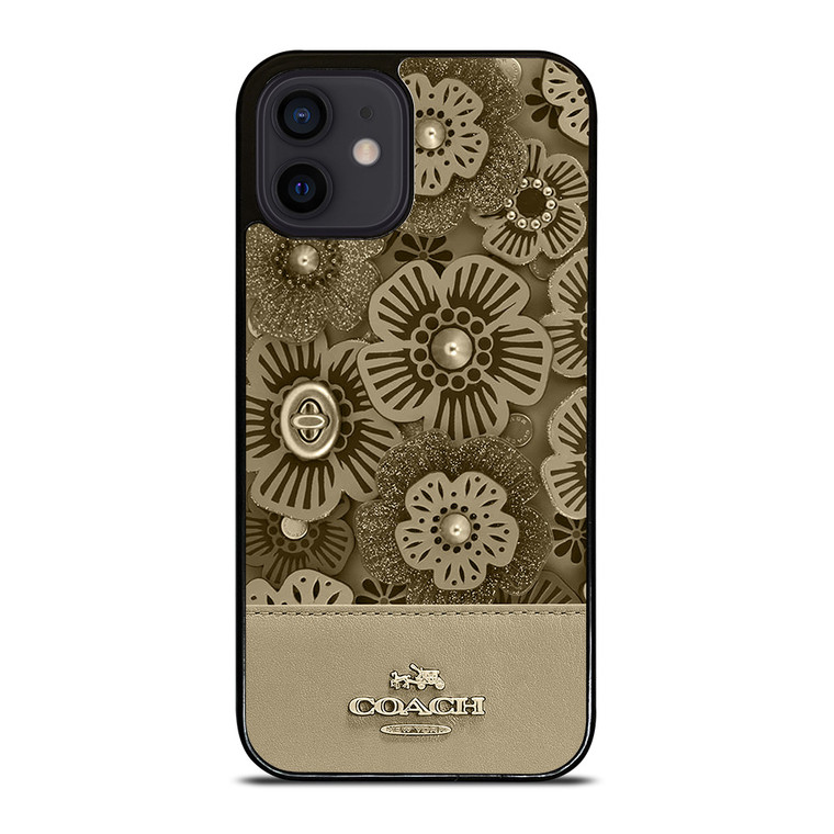 COACH NEW YORK TEA ROSE 2 iPhone 12 Mini Case Cover