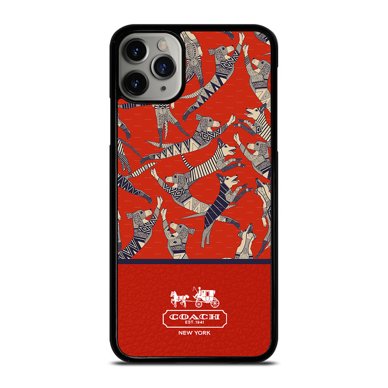 COACH NEW YORK DOG PARTY iPhone 11 Pro Max Case Cover