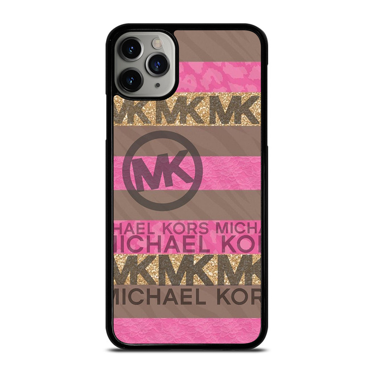 MICHAEL KORS PINK STRIP LOGO iPhone 11 Pro Max Case Cover