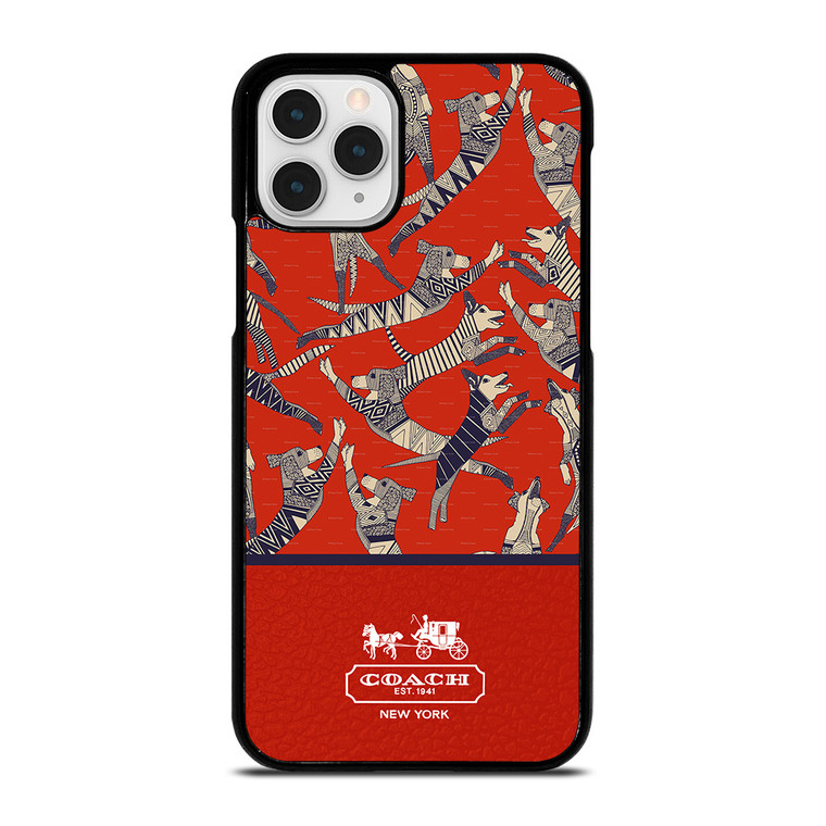 COACH NEW YORK DOG PARTY iPhone 11 Pro Case Cover