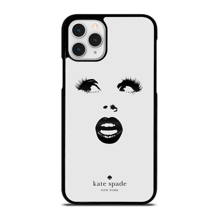 KATE SPADE BLACK WHITE FACE iPhone 11 Pro Case Cover