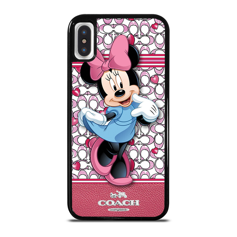 COACH MINNIE MOUSE PINK PATTERN iPhone X / XS Case Cover