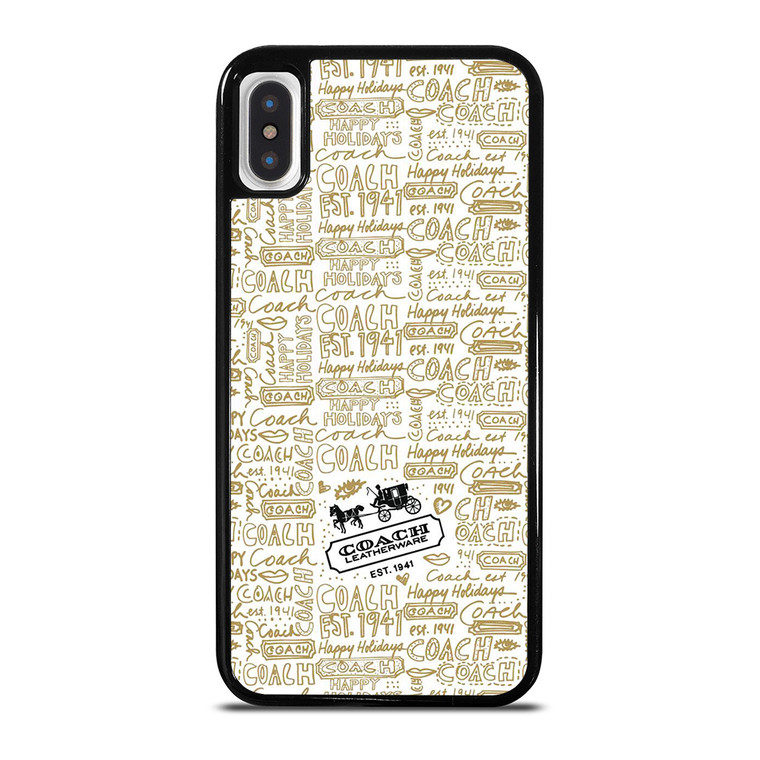 COACH NEW YORK COLLAGE iPhone X / XS Case Cover