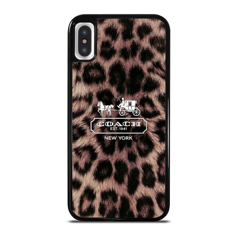 COACH NEW YORK LEOPARD iPhone X / XS Case Cover