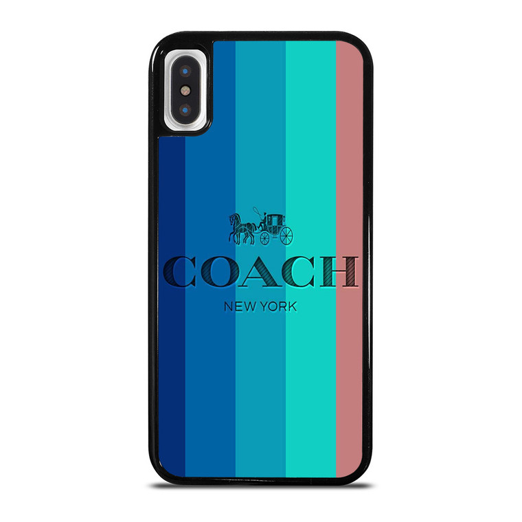 COACH NEW YORK STRIPES iPhone X / XS Case Cover