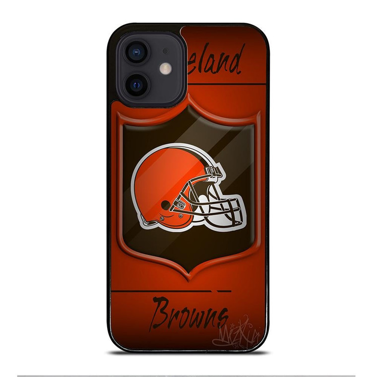 CLEVELAND BROWNS HELMET LOGO iPhone 12 Mini Case Cover