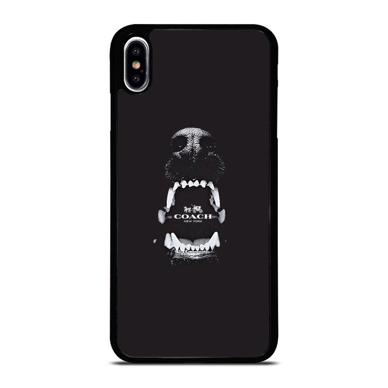 COACH NEW YORK LOGO DOG iPhone XS Max Case Cover