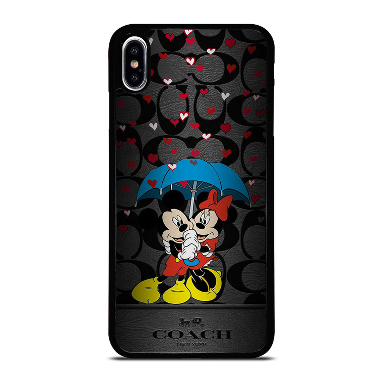 COACH NEW YORK MICKEY MINNIE MOUSE UMBRELLA iPhone XS Max Case Cover