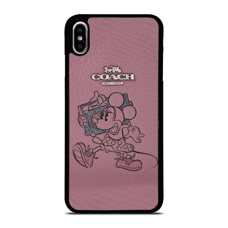 COACH NEW YORK PINK MICKEY MOUSE iPhone XS Max Case Cover