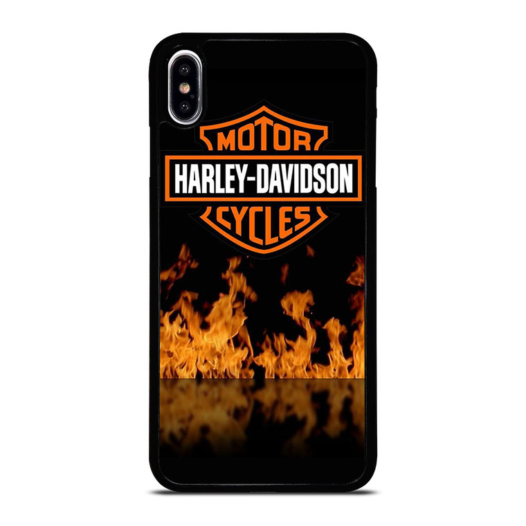 HARLEY DAVIDSON FIRE LOGO iPhone XS Max Case Cover